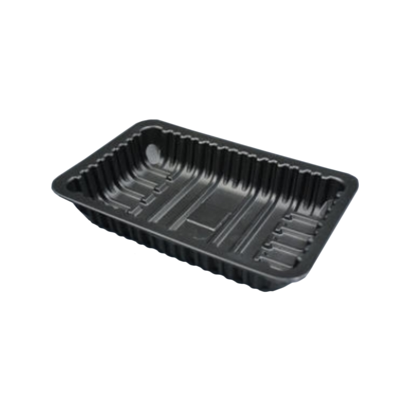 Black PP thickened blister tray for fresh meat