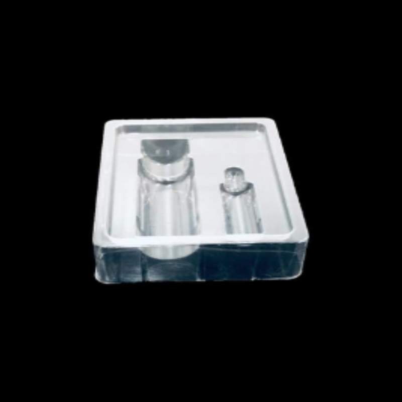 Beauty set transparent PET blister tray 