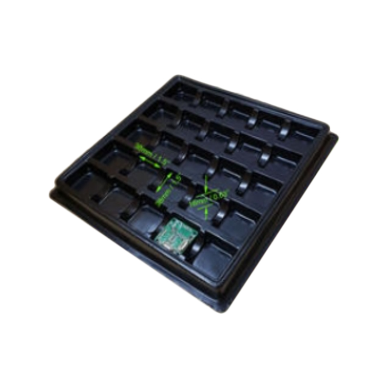 Anti-static PS Black Chip IC Semiconductor Blister Tray